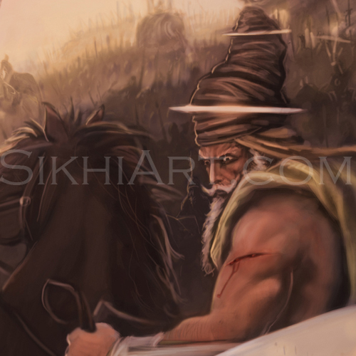 Singh in the back Detail, Battle of Chamkaur