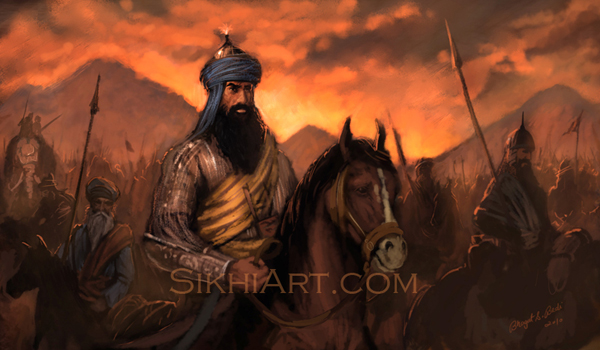 Banda Singh Bahadur, Banda Singh, Gurbaksh Singh, To Victory, Sikh, Khalsa, Laadli Fauj, Sihind, Battle, Sikh Warriors, Sikhi Art, Punjab Paintings, Bhagat Singh Bedi
